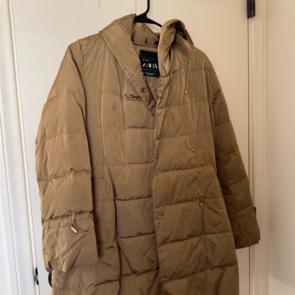 Zara Tan Puffer Jacket